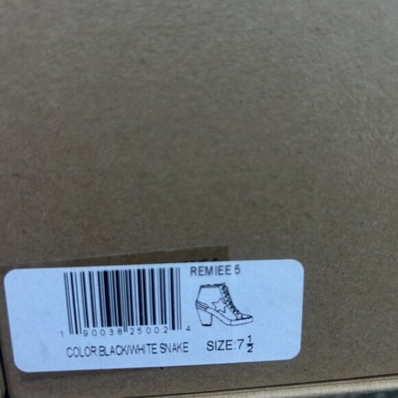 Vintage Havana Remiee Snakeskin Leather High High Bootie Size 7.5 - Picture 6 of 11